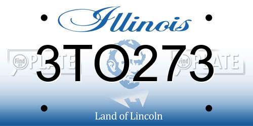 3TO273 Illinois License Plate