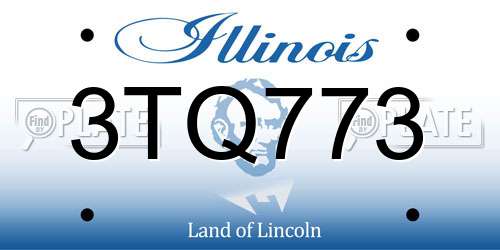 3TQ773 Illinois License Plate