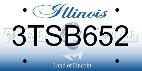 3TSB652 Illinois License Plate