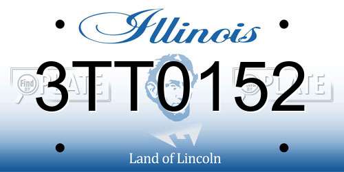 3TT0152 Illinois License Plate