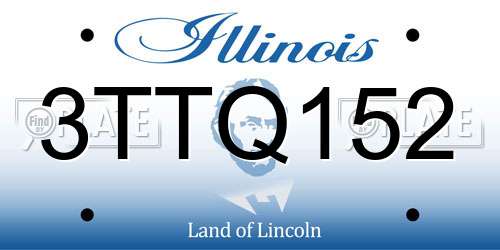 3TTQ152 Illinois License Plate