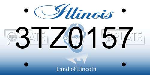3TZ0157 Illinois License Plate