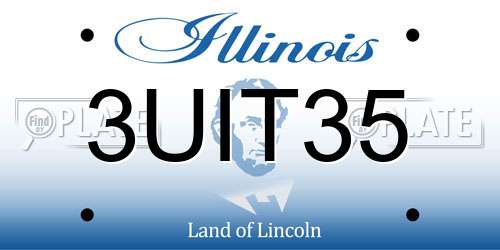 3UIT35 Illinois License Plate