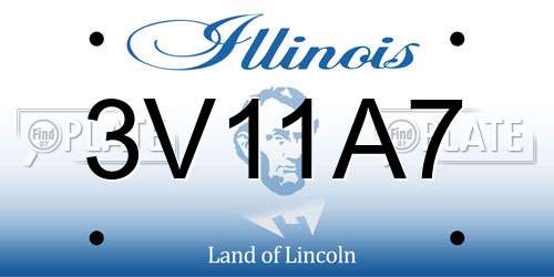 3V11A7 Illinois License Plate