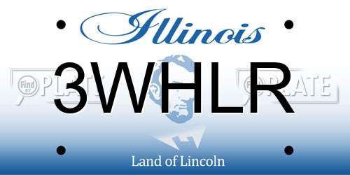 3WHLR Illinois License Plate