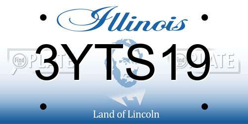 3YTS19 Illinois License Plate