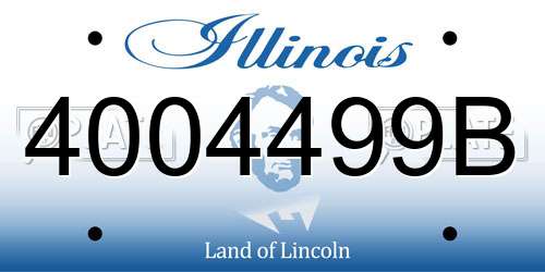 4004499B Illinois License Plate