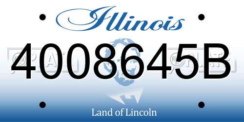 4008645B Illinois License Plate