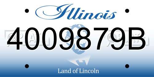 4009879B Illinois License Plate