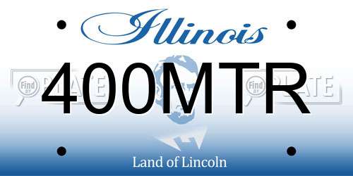 400MTR Illinois License Plate