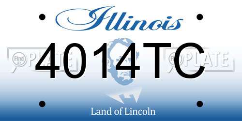 4014TC Illinois License Plate