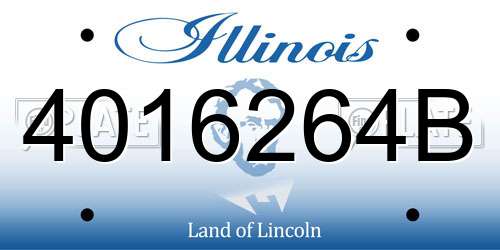 4016264B Illinois License Plate
