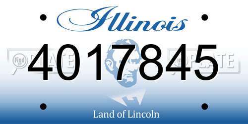 4017845 Illinois License Plate