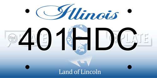 401HDC Illinois License Plate