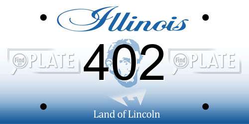 402 Illinois License Plate