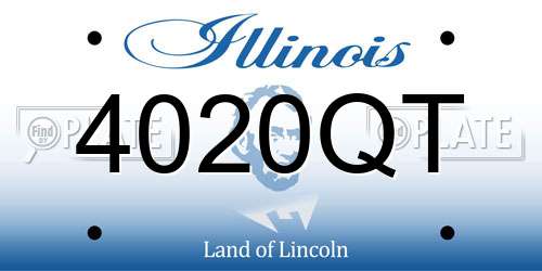 4020QT Illinois License Plate