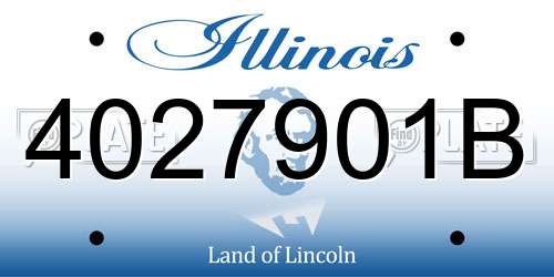 4027901B Illinois License Plate