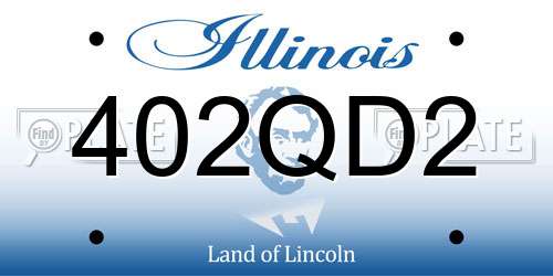 402QD2 Illinois License Plate