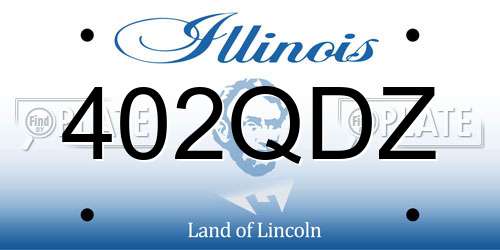 402QDZ Illinois License Plate