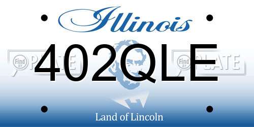 402QLE Illinois License Plate