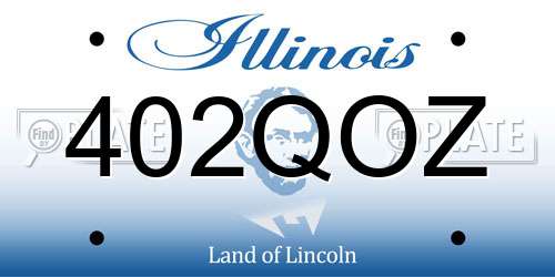 402QOZ Illinois License Plate