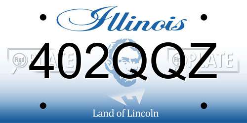 402QQZ Illinois License Plate