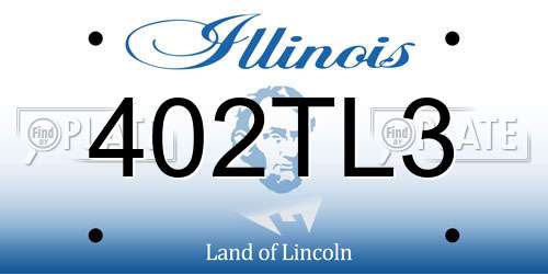 402TL3 Illinois License Plate