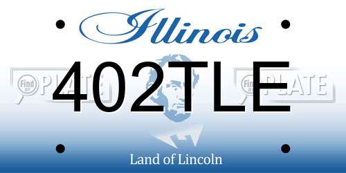 402TLE Illinois License Plate