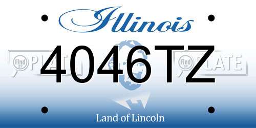 4046TZ Illinois License Plate