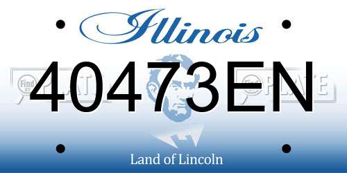 40473EN Illinois License Plate
