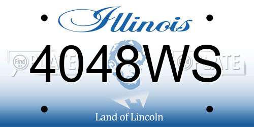 4048WS Illinois License Plate