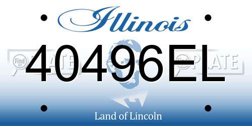 40496EL Illinois License Plate