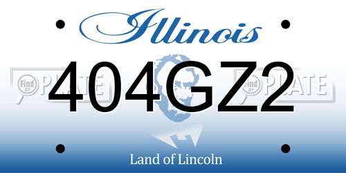 404GZ2 Illinois License Plate