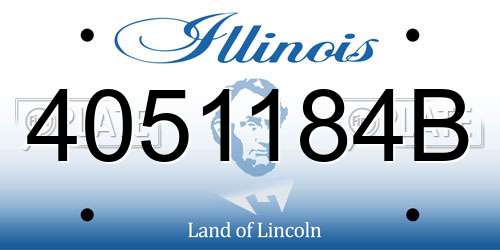 4051184B Illinois License Plate