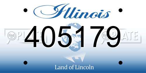 405179 Illinois License Plate