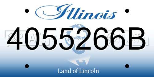 4055266B Illinois License Plate