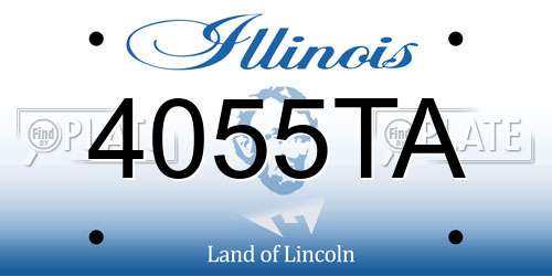 4055TA Illinois License Plate