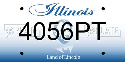 4056PT Illinois License Plate