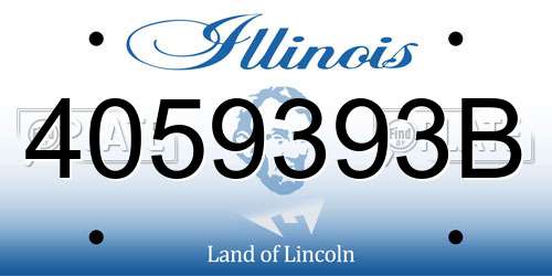 4059393B Illinois License Plate