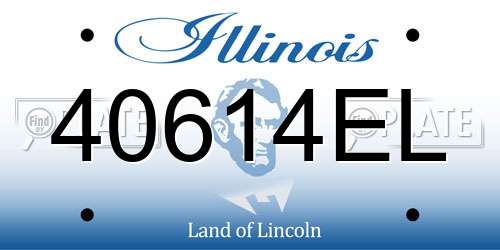 40614EL Illinois License Plate