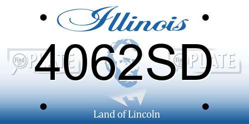 4062SD Illinois License Plate