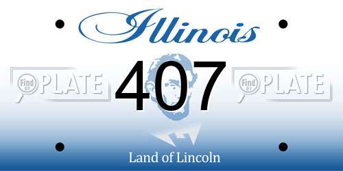 407 Illinois License Plate