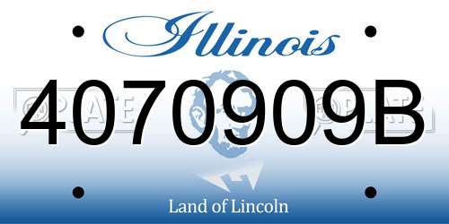 4070909B Illinois License Plate