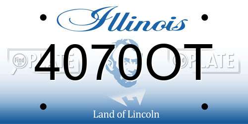 4070OT Illinois License Plate