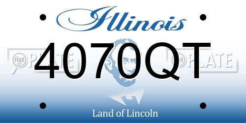 4070QT Illinois License Plate