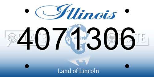 4071306 Illinois License Plate