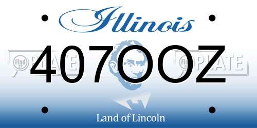 407OOZ Illinois License Plate