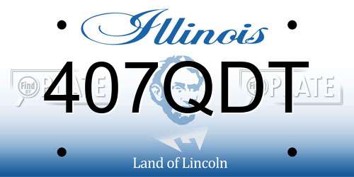 407QDT Illinois License Plate