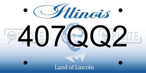 407QQ2 Illinois License Plate