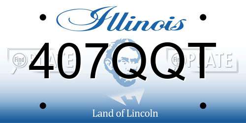 407QQT Illinois License Plate